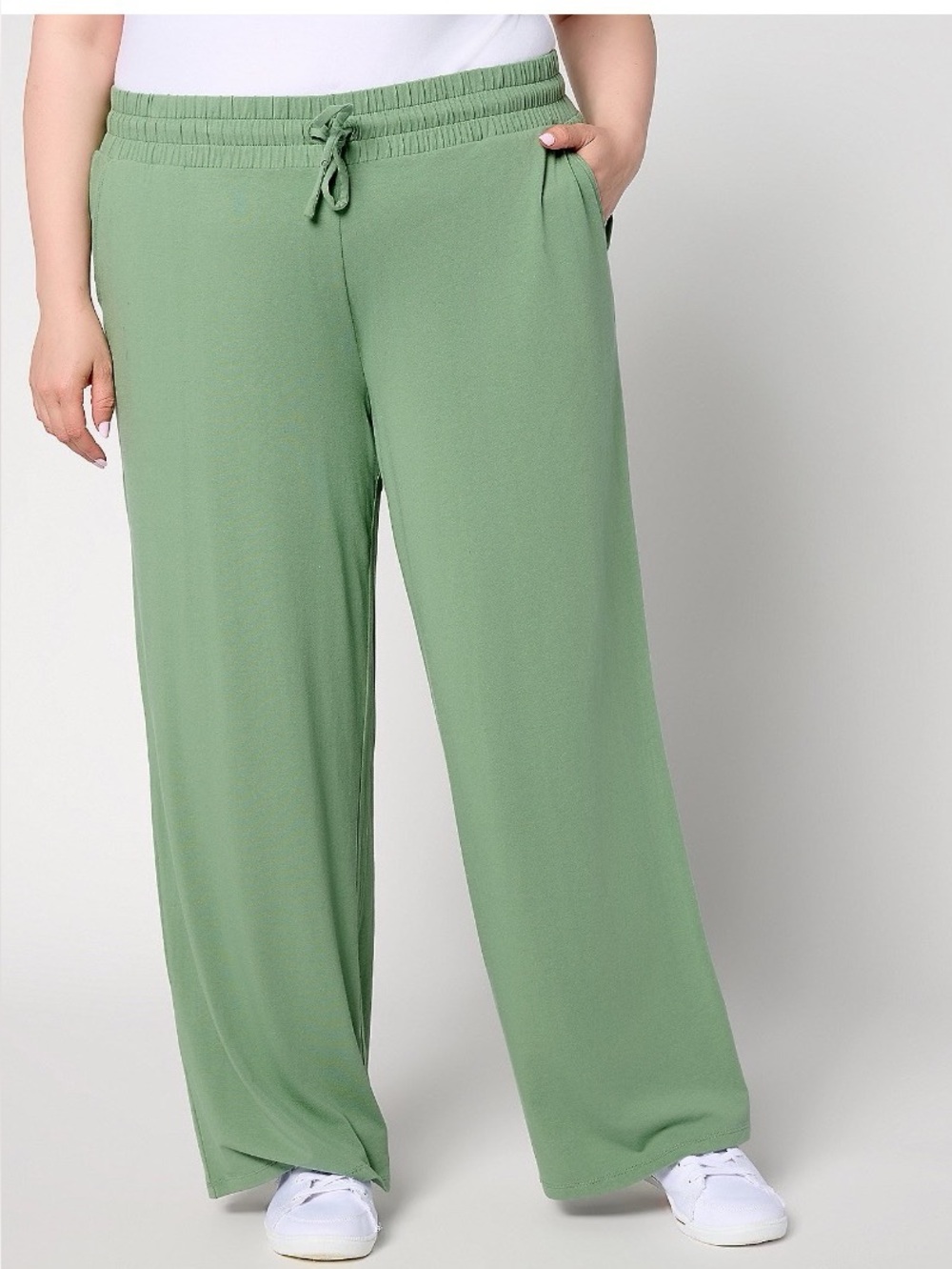 AnyBody Regular Cozy Knit Full Length Pants, Size M